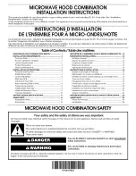 Maytag YMMV4205DB0 Installaion Instructions предпросмотр