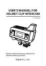 Предварительный просмотр 2 страницы Maytel HELMET CLIP INTERCOM User Manual