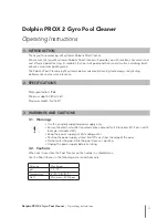 Preview for 5 page of Maytronics Dolphin PROX 2 Operating Instructions Manual