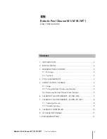 Preview for 3 page of Maytronics M1 User Instructions