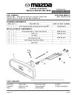 Mazda 0000-8C-G21A Installation Instructions Manual предпросмотр