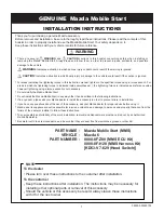 Mazda 0000-8F-H28 Installation Instructions Manual preview