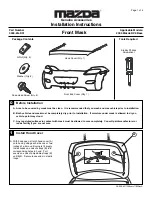 Предварительный просмотр 1 страницы Mazda 0000-8G-K01 Installation Instructions