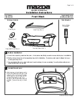 Mazda 0000-8G-K02 Installation Instructions предпросмотр