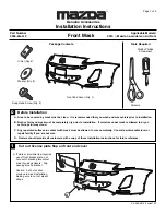 Предварительный просмотр 1 страницы Mazda 0000-8G-L12 Installation Instructions