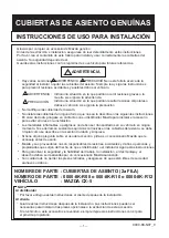 Предварительный просмотр 7 страницы Mazda 0000-8K-R08 Installation And User Instructions Manual