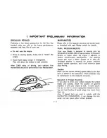 Предварительный просмотр 6 страницы Mazda 1978 GLC Instructions; Maintenance And Servicing