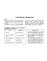 Предварительный просмотр 45 страницы Mazda 1978 GLC Instructions; Maintenance And Servicing