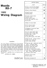 Предварительный просмотр 4 страницы Mazda 1982 RX-7 Wiring Diagram