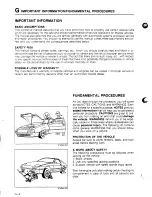 Предварительный просмотр 3 страницы Mazda 1988 RX-7 Workshop Manual