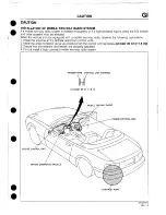 Предварительный просмотр 13 страницы Mazda 1989 MX-5 Workshop Manual