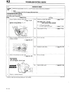 Предварительный просмотр 208 страницы Mazda 1990 323 Workshop Manual Supplement