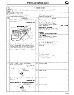 Предварительный просмотр 259 страницы Mazda 1990 323 Workshop Manual Supplement