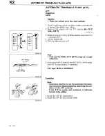 Предварительный просмотр 310 страницы Mazda 1990 323 Workshop Manual Supplement