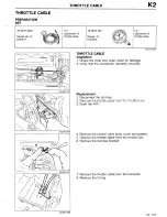 Предварительный просмотр 313 страницы Mazda 1990 323 Workshop Manual Supplement