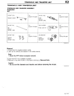 Предварительный просмотр 323 страницы Mazda 1990 323 Workshop Manual Supplement