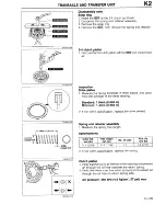 Предварительный просмотр 365 страницы Mazda 1990 323 Workshop Manual Supplement