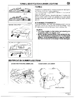 Предварительный просмотр 11 страницы Mazda 1990 MX-5 Workshop Manual