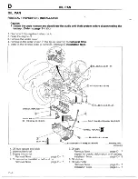 Предварительный просмотр 123 страницы Mazda 1990 MX-5 Workshop Manual