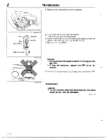 Предварительный просмотр 344 страницы Mazda 1990 MX-5 Workshop Manual