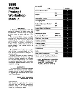 Предварительный просмотр 3 страницы Mazda 1996 Protege Workshop Manual