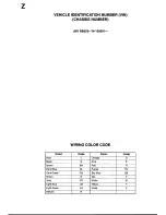 Предварительный просмотр 3 страницы Mazda 2000 Miata MX-5 Wiring Diagram