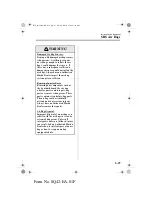 Предварительный просмотр 35 страницы Mazda 2002 Mazda MX-5 Owner'S Manual