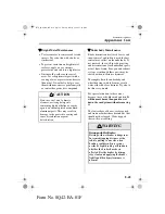 Предварительный просмотр 219 страницы Mazda 2002 Mazda MX-5 Owner'S Manual