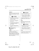 Предварительный просмотр 221 страницы Mazda 2002 Mazda MX-5 Owner'S Manual