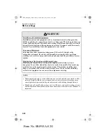 Предварительный просмотр 31 страницы Mazda 2003 Miata MX-5 Owner'S Manual