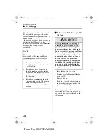 Предварительный просмотр 33 страницы Mazda 2003 Miata MX-5 Owner'S Manual