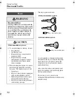 Предварительный просмотр 40 страницы Mazda 2003 MX-5 Miata Manual