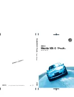 Mazda 2004 Miata MX-5 Owner'S Manual предпросмотр