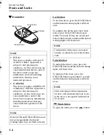 Предварительный просмотр 43 страницы Mazda 2004 Miata MX-5 Owner'S Manual