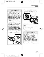 Предварительный просмотр 21 страницы Mazda 2005 323 Owner'S Manual