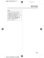 Предварительный просмотр 67 страницы Mazda 2005 323 Owner'S Manual