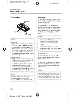 Предварительный просмотр 72 страницы Mazda 2005 323 Owner'S Manual