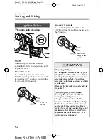 Предварительный просмотр 112 страницы Mazda 2005 323 Owner'S Manual