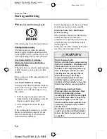 Предварительный просмотр 116 страницы Mazda 2005 323 Owner'S Manual