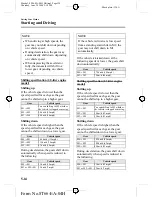 Предварительный просмотр 124 страницы Mazda 2005 323 Owner'S Manual