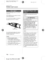 Предварительный просмотр 156 страницы Mazda 2005 323 Owner'S Manual