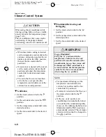 Предварительный просмотр 170 страницы Mazda 2005 323 Owner'S Manual