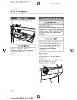 Предварительный просмотр 204 страницы Mazda 2005 323 Owner'S Manual