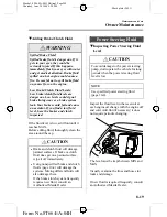 Предварительный просмотр 249 страницы Mazda 2005 323 Owner'S Manual