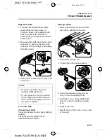 Предварительный просмотр 267 страницы Mazda 2005 323 Owner'S Manual