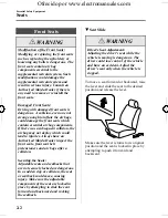 Предварительный просмотр 16 страницы Mazda 2005 mazda 3 Owner'S Manual