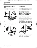 Предварительный просмотр 18 страницы Mazda 2005 mazda 3 Owner'S Manual