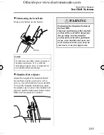 Предварительный просмотр 27 страницы Mazda 2005 mazda 3 Owner'S Manual