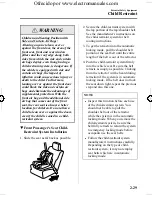 Предварительный просмотр 43 страницы Mazda 2005 mazda 3 Owner'S Manual