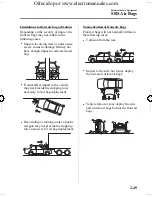 Предварительный просмотр 63 страницы Mazda 2005 mazda 3 Owner'S Manual